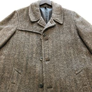 LL Bean Herringbone 3/4 Length Pea Coat
